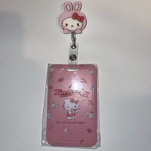 Hello kitty ID holder with lanyard NWT